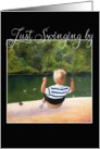 Swinging By - Birthday card