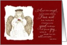 Christmas Angel Scripture - Fear Not (Luke 2:10) card