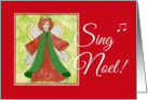 Sing Noel Christmas Angel card