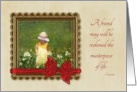 Emerson Quote A Friend ... Blank Notecard card