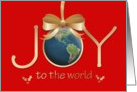 Joy to the World - Globe Christmas card