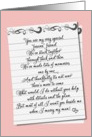 Be my maid of honor - pink card