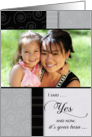 I Said Yes: Flower Girl - Custom Photo Card