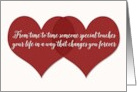 Valentine Two Hearts to Someone Special card