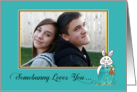 Easter - Somebunny Loves You Custom Photo card