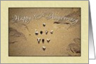 Love You - to Spouse on 10th anniversary sand & shells card