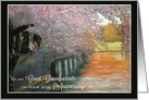 Custom __th Anniversary for Grandparents - Cherry blossom pathway card