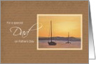 For a special Dad on Father’s Day - Sunset Sailboat card