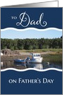 From Daughter and Son-in-Law on Father’s Day - Fishing Boat card