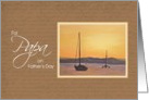 For Papa on Father’s Day - Sunset Sailboat card