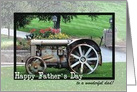 To Dad on Father’s Day - Rusty tractor card
