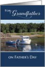 To Grandfather on Father’s Day - Fishing Boat card