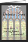 Ordination Invitation - Stain Glass card