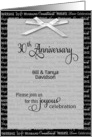 30th anniversary invitation card