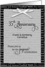 35th anniversary invitation card
