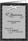45th anniversary invitation card