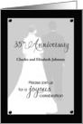 35th anniversary invitation-couple card