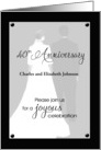 40th anniversary invitation-couple card