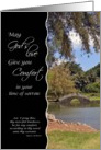 Comfort in sorrow - Inspirational Japanese Garden card