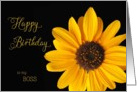 Boss - Happy Birthday Sunflower card