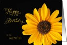 Mentor - Happy Birthday Sunflower card