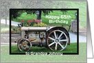 Grandpa birthday 65th Vintage Tractor card