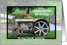 Uncle ___th birthday Tractor - custom name age card