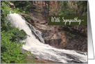 With Sympathy Waterfall card