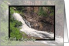 With Sympathy - Waterfall card
