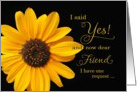 Be my bridesmaid - Friend card
