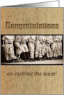 Congratulations on Making the Team card
