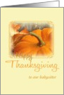 Babysitter - Thanksgiving Pumpkin card