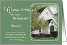 Minister Retirement Congratulations card