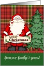 Merry Christmas from our family to yours card