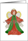 Angel Merry Christmas card