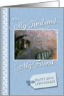 20th Anniversary my husband my friend card