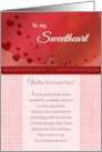 To my Sweetheart on Valentine’s Day Why do I Love You card