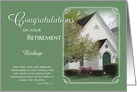 Retirement Congratulations -Bishop / Name (customize for any position) card