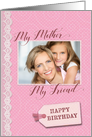 Birthday- My Mother, My Friend - Photo Card Template card