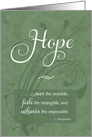 Hope - Cancer Patient Encouragement card