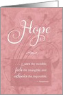 Hope - Serious Illness Encouragement card