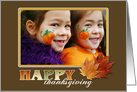 Happy Thanksgiving custom photo card
