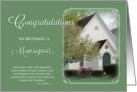 Congratulations on becoming a Monsignor - painted church card
