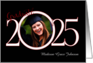 Graduation Announcement Graduate 2025 Custom Name & Photo card