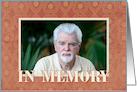 Invitation Memorial Service/In Memory Photo Card