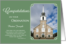 Congratulations - Add Your Church Photo and Pastor/Deacon’s Name card