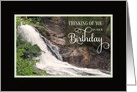 Birthday Thinking of You Waterfall card
