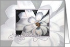Happy Birthday Black and White Magnolia card