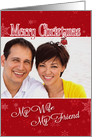 My Wife, My Friend - Christmas Custom Photo Card