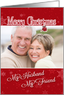 My Husband, My Friend - Christmas Custom Photo Card